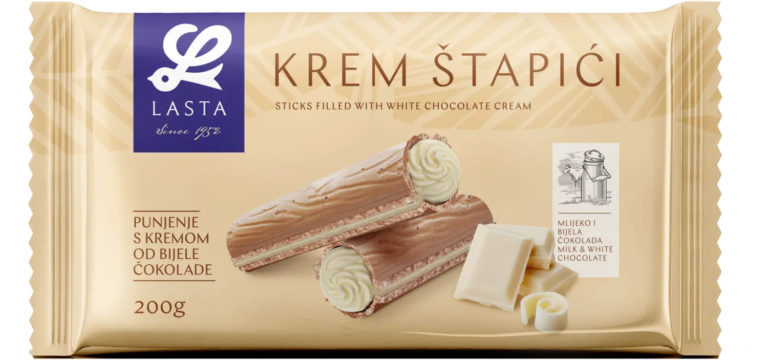 Lasta Krem Štapići Bijela Čokolada 0.200 kg