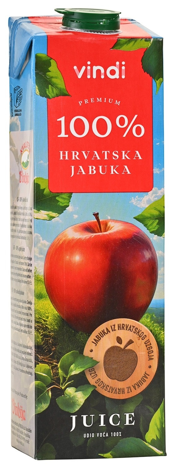 Vindija Vindi Sok Hrvatska Jabuka 100% 1.000 L