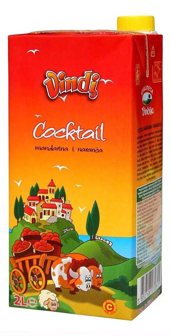 Vindija Vindi Cocktail Mandarina Naranča 2.000 L