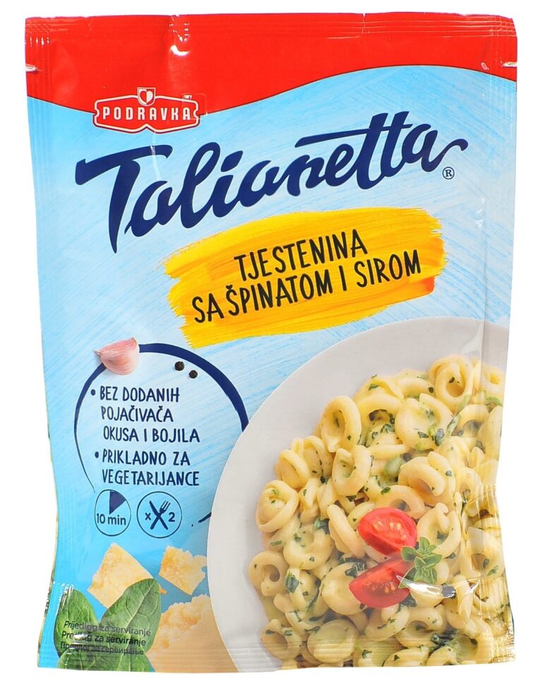Podravka Talianetta tjestenina sa špinatom i sirom 0.155 kg